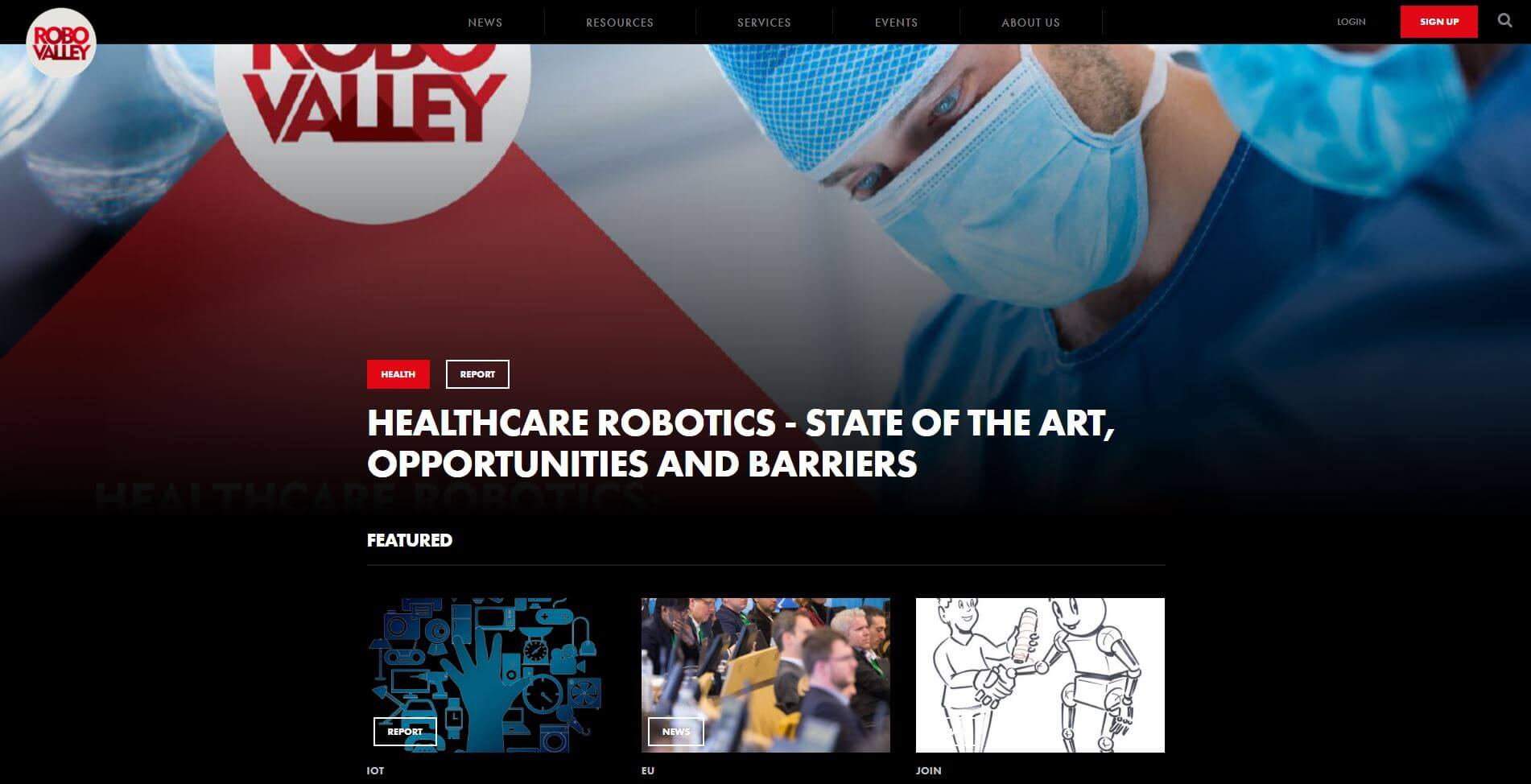 Platform for connecting robotics companies